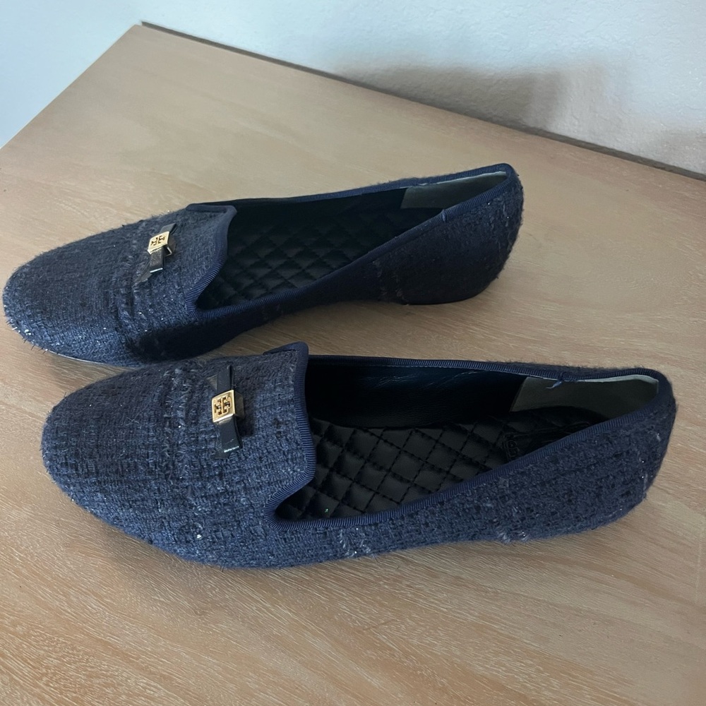 Tory Burch Women's Dark Blue Loafers
